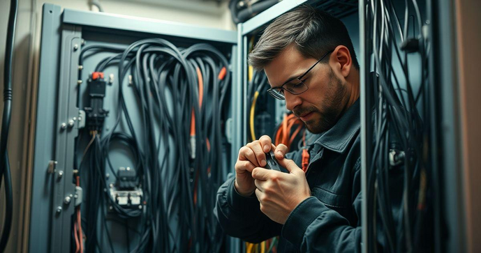 Montagem de painéis elétricos com segurança e eficiência